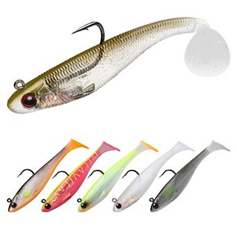 2.5",1/6oz Easy Catch Pre-rigged Soft Swimbaits Vibrating Action Bass Fishing Lures