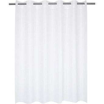 No Hook Waterproof PEVA Shower Curtain or Liner Hotel Grade Set