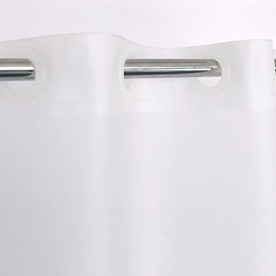 No Hook Waterproof PEVA Shower Curtain or Liner Hotel Grade Set