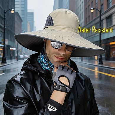 Kaelin Home Wide Brim Sun Hats UPF50+ Waterproof Breathable Bucket Hat
