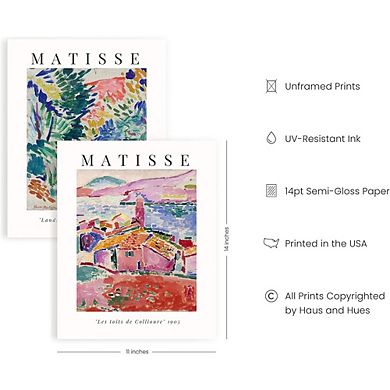 Aesthetic Matisse Abstract Wall Art Poster Set Contemporary Decor