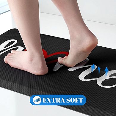 Cushioned Anti Fatigue Kitchen Mat Non Slip Stain Resistant Comfort Rug