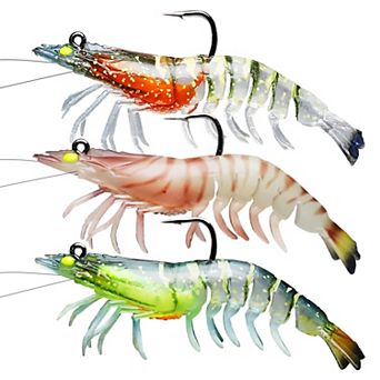 3.5 in 0.4oz Easy Catch Pre-rigged Soft TPE Swimbaits Bass Fishing Lures