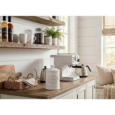 Ceramic Kitchen Canister Set with Airtight Lids, Coffee Sugar Storage Jars