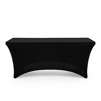 Fitted Spandex Tablecloth 2-Pack Rectangular Wrinkle-Resistant Cover