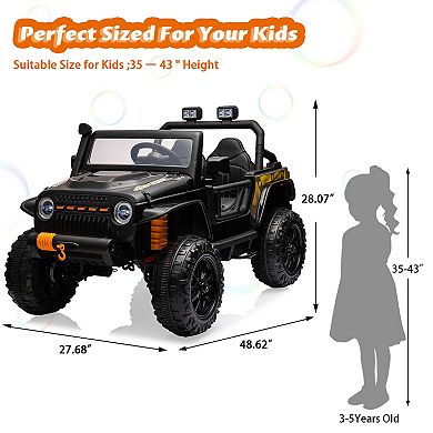 24V Ride on Dump Car with Electric Dump Bed,2 Seater Electric Truck with Remote Control