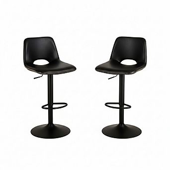 Bar Stools Set of 2,Modern Heavy Duty Bar Chairs with Height Adjustable Mechanism