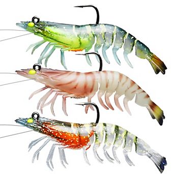 2-3 in 0.3oz Easy Catch Pre-rigged TPE Swimbaits Bass Fishing Lures