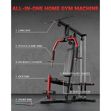 Home Gym Machine, Weight Machines for Home Gym Full Body Workout Strength Training Equipment