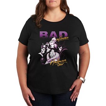 Plus Size Disney Villains Bad Influence Graphic Tee