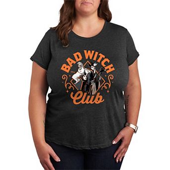 Plus Size Disney Villains Bad Witch Club Graphic Tee