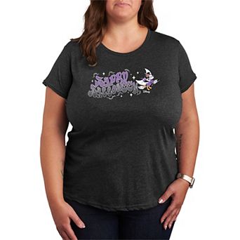 Plus Size Disney's Minnie Mouse "Happy Halloween" Graphic Tee