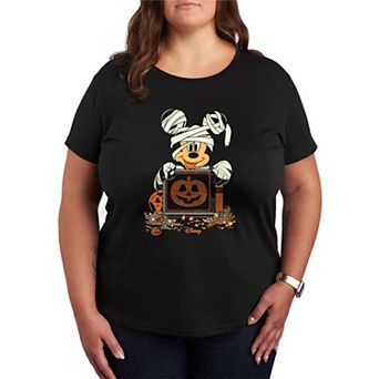 Plus Size Disney's Mickey Mouse Mummy Halloween Graphic Tee