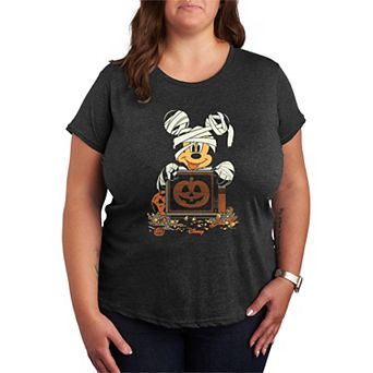 Plus Size Disney's Mickey Mouse Mummy Halloween Graphic Tee