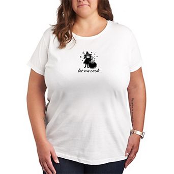 Plus Size Let Me Cook Witch Graphic Tee