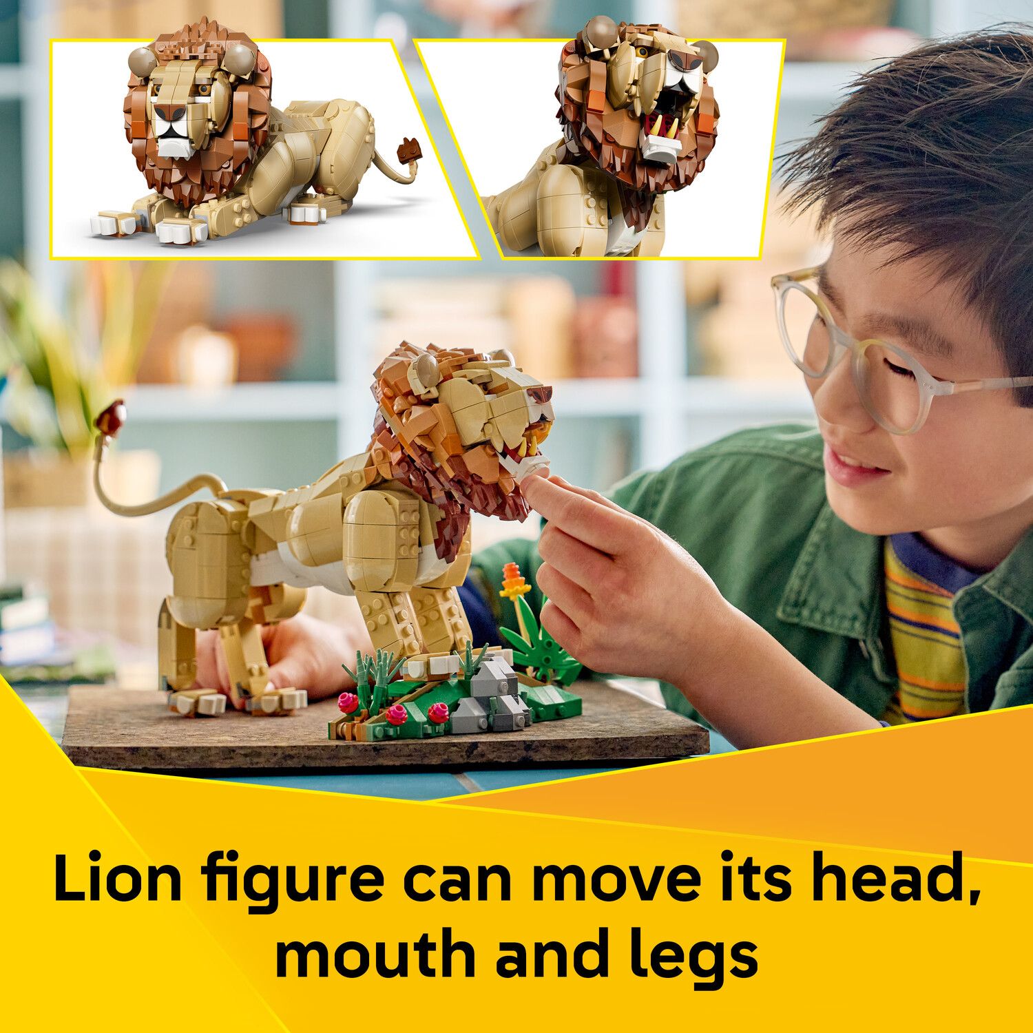 Детский конструктор LEGO Creator 3-in-1 Majestic Lion 31386 Building Kit (839 Pieces) — фото 4
