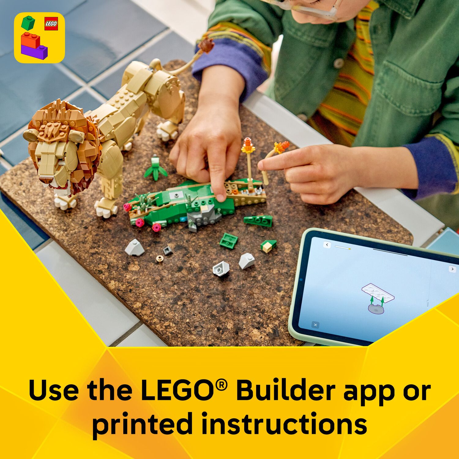 Детский конструктор LEGO Creator 3-in-1 Majestic Lion 31386 Building Kit (839 Pieces) — фото 6