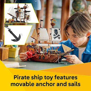 LEGO Creator 3-in-1 Iconic Pirate Ship 31387 Building Kit (1074 Pieces)