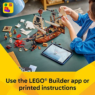 LEGO Creator 3-in-1 Iconic Pirate Ship 31387 Building Kit (1074 Pieces)