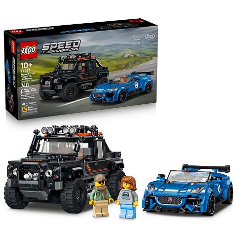 Детские конструкторы LEGO Speed Champions Jaguar Project 7 & Land Rover Defender 77264 Building Kit (740 Pieces)