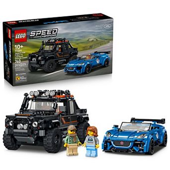 LEGO Speed Champions Jaguar Project 7 & Land Rover Defender 77264 Building Kit (740 Pieces)