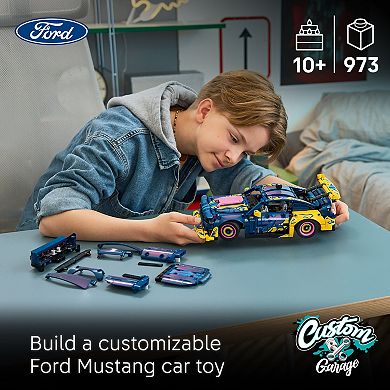 LEGO Technic Custom Garage Ford Mustang GT 42236 Building Kit (973 Pieces)