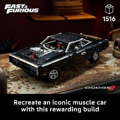 LEGO Technic Fast & Furious Dodge Charger R/T 42231 Building Kit (1516 Pieces)