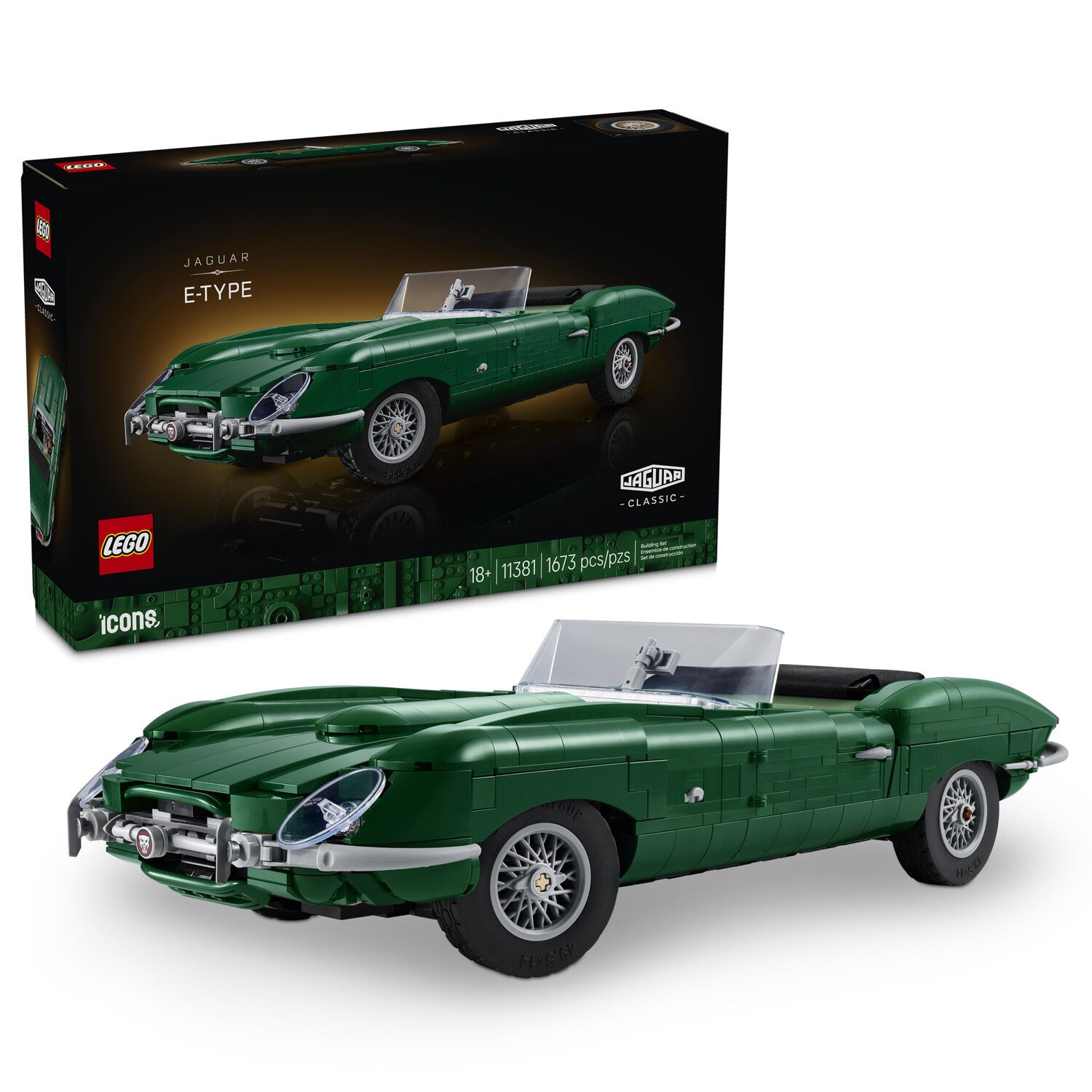 Детский конструктор LEGO Icons Jaguar E-Type 11381 Building Kit (1673 Pieces) — фото 1