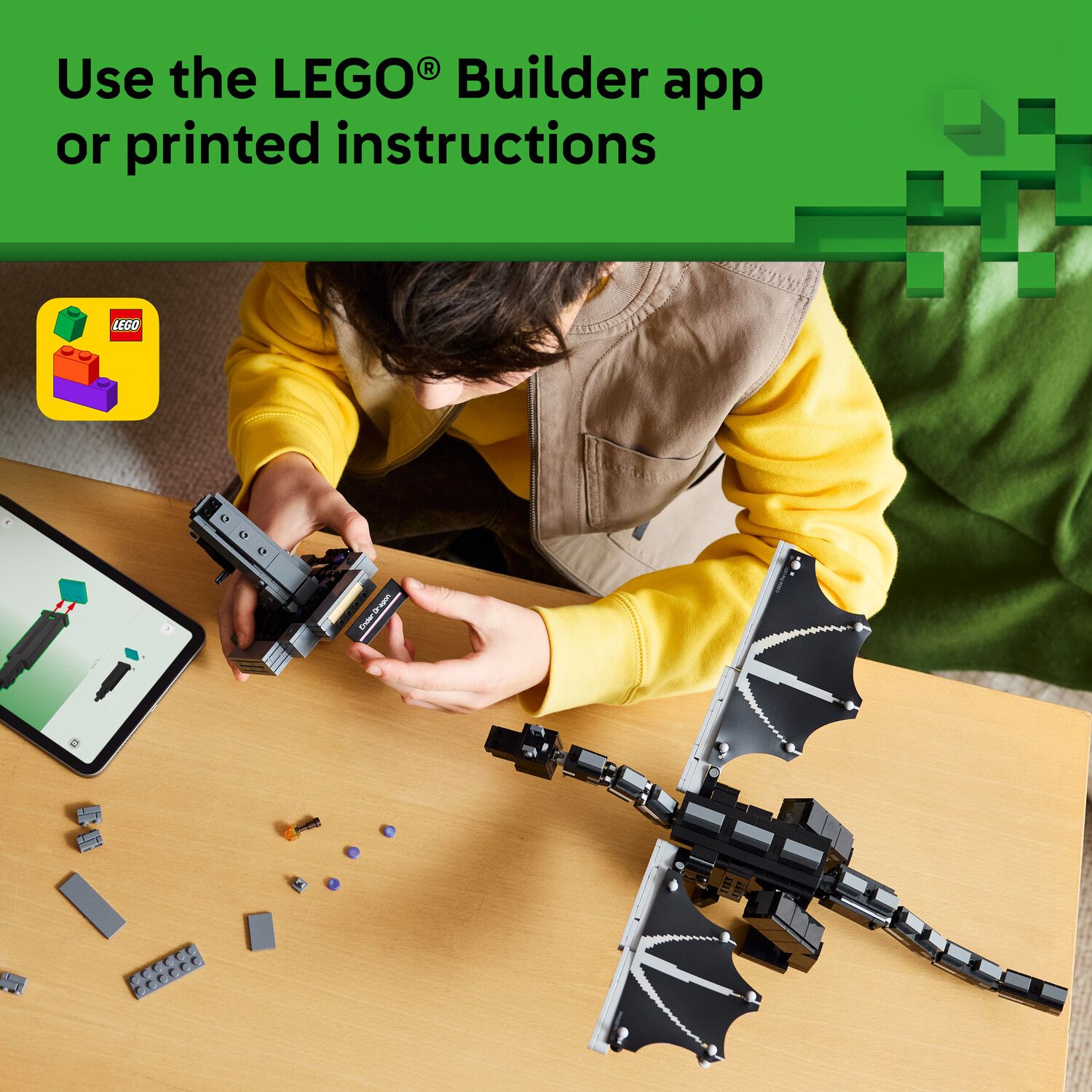 Детский конструктор LEGO Minecraft The Ender Dragon 21595 Building Kit (710 Pieces) — фото 6