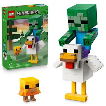 LEGO Minecraft Chicken Jockey 21582 Building Kit (344 Pieces)