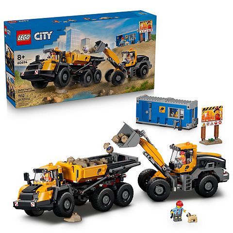 Детские конструкторы LEGO City Dump Truck & Front End Loader 60494 Building Kit (1132 Pieces)