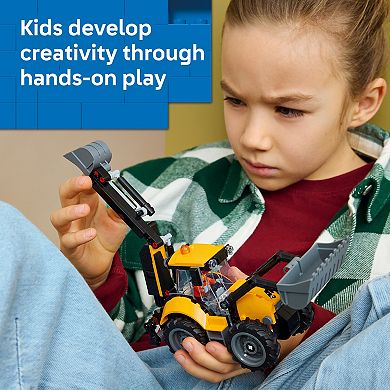 LEGO City Backhoe Loader 60480 Building Kit (301 Pieces)