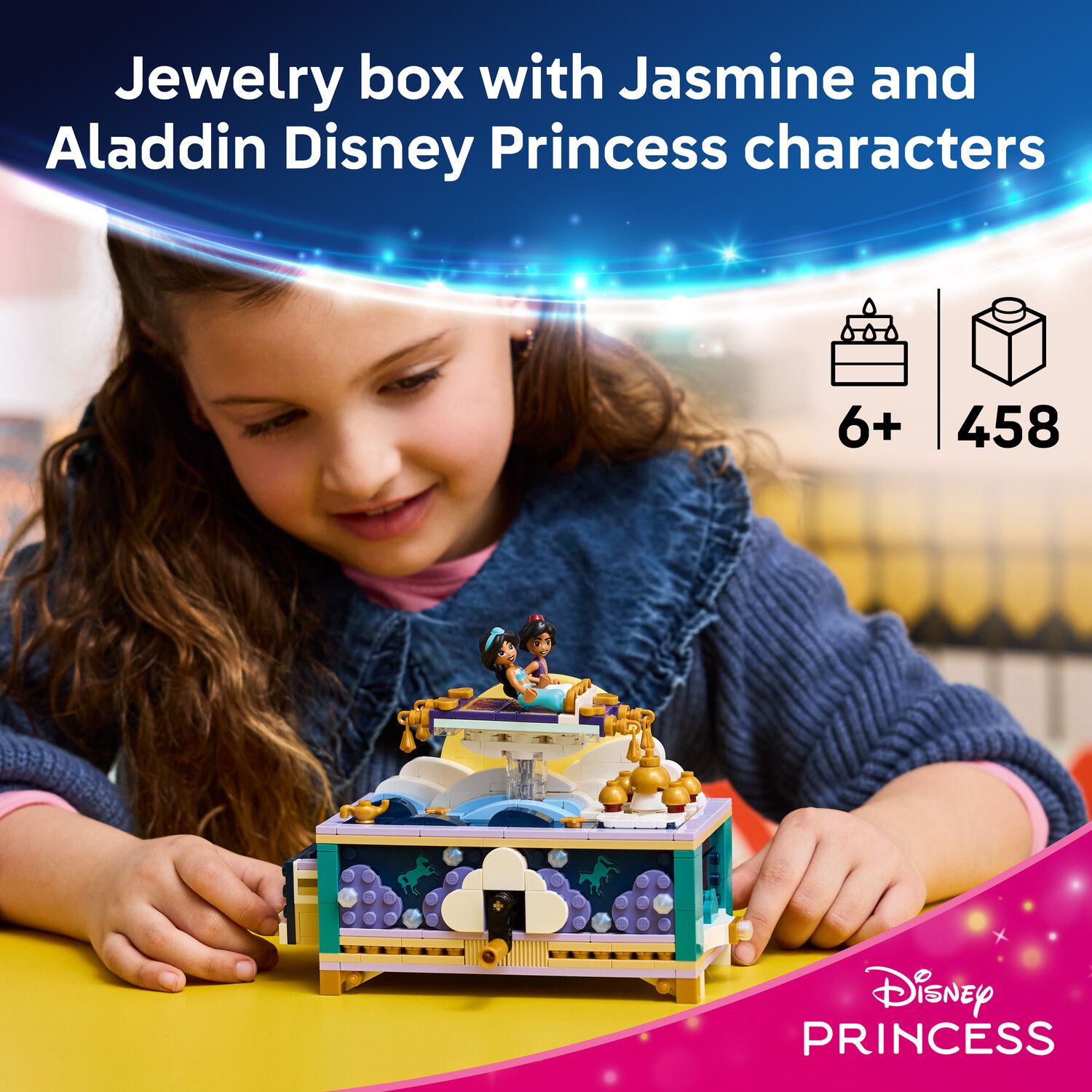 Детский конструктор LEGO Disney's Aladdin Jasmine's Jewelry Box 43295 Building Kit (458 Pieces) — фото 2