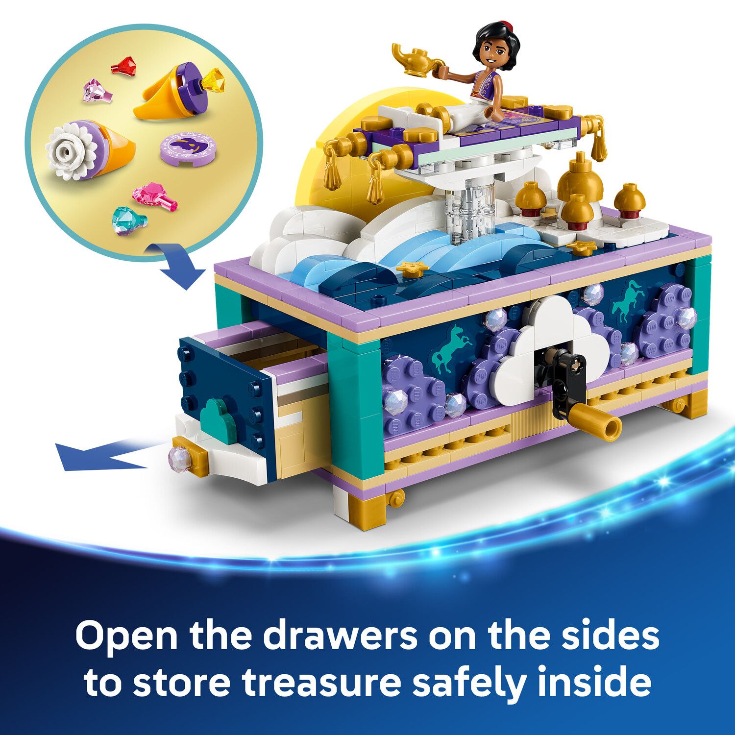 Детский конструктор LEGO Disney's Aladdin Jasmine's Jewelry Box 43295 Building Kit (458 Pieces) — фото 3