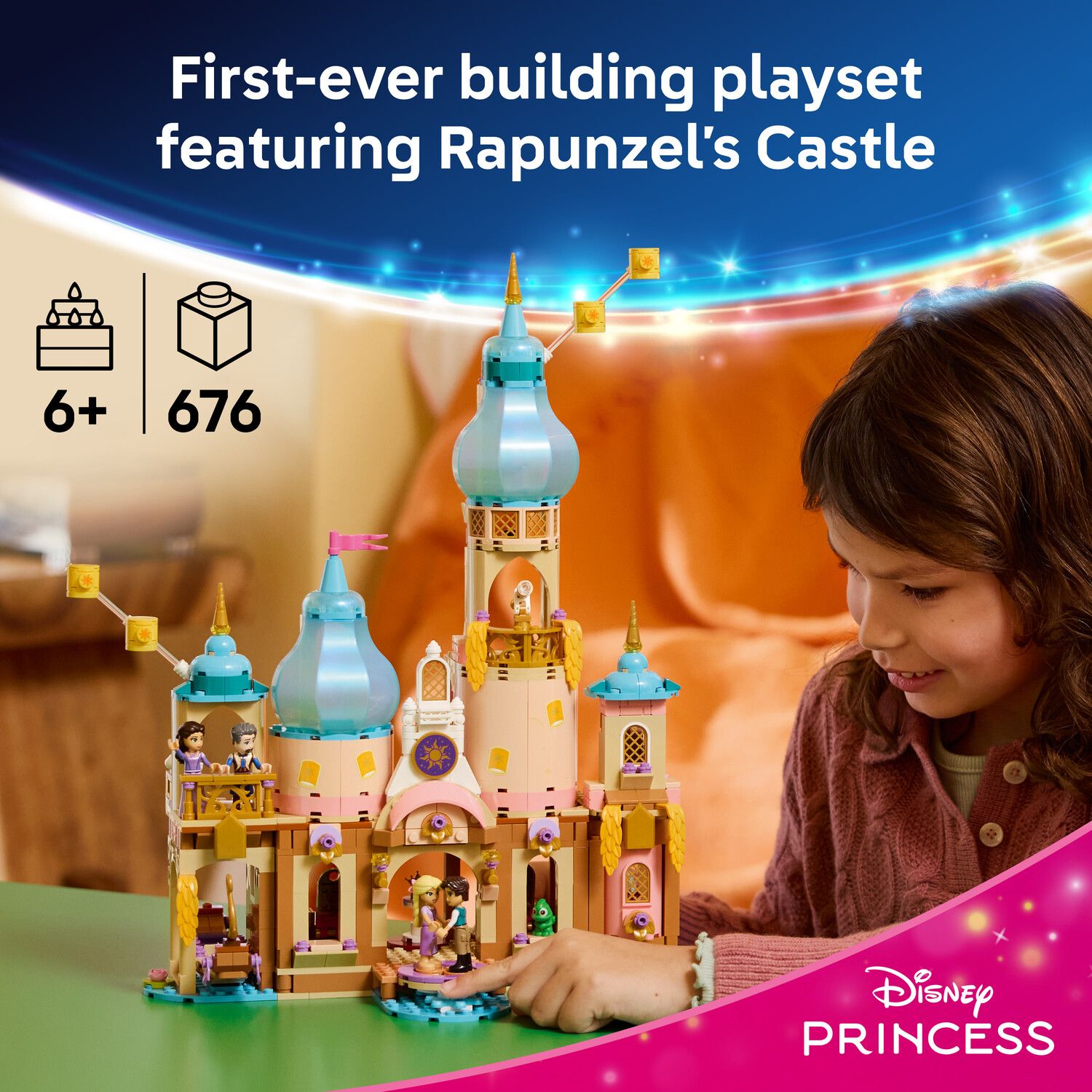 Детский конструктор LEGO Disney's Tangled Rapunzel's Castle 43297 Building Kit (676 Pieces) — фото 2