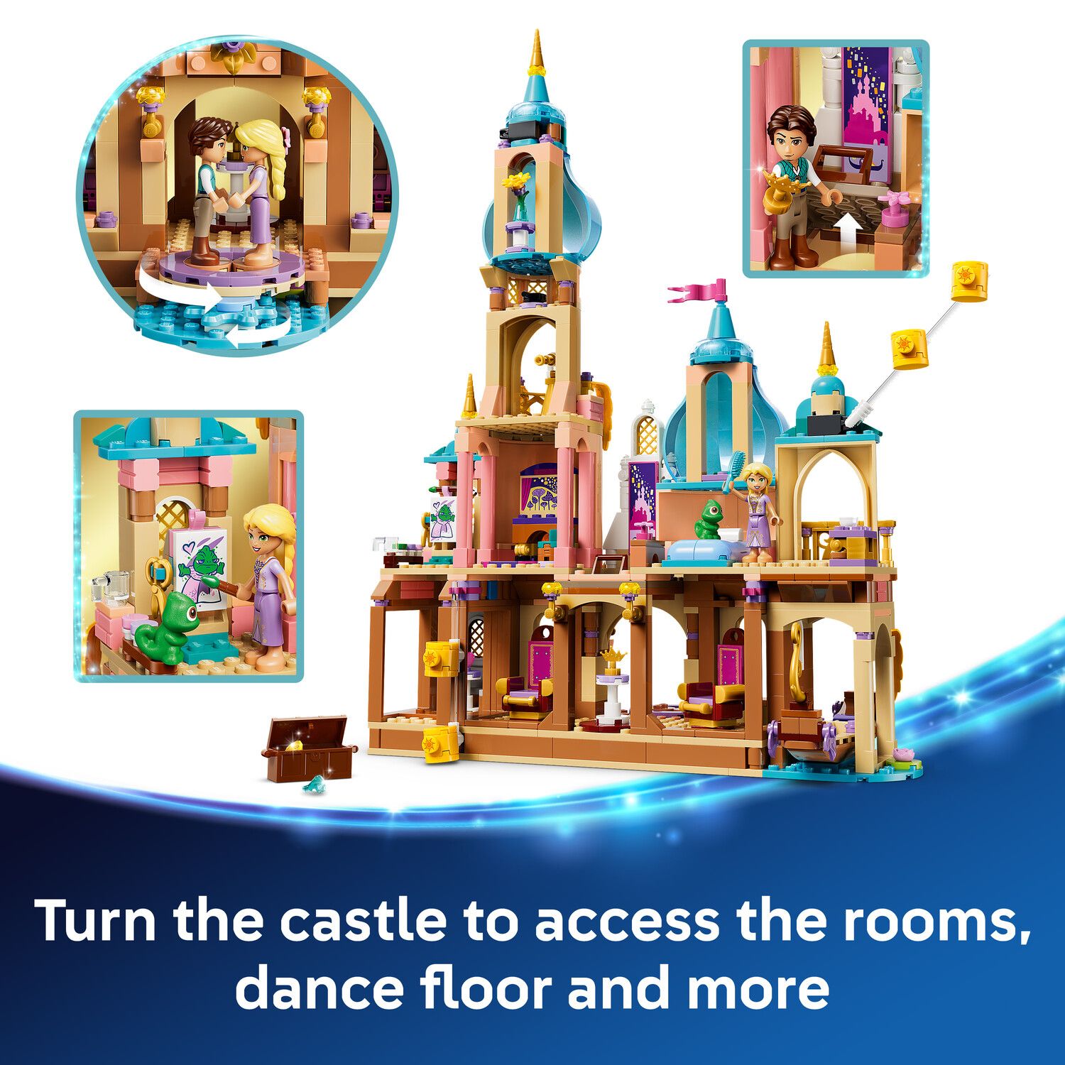 Детский конструктор LEGO Disney's Tangled Rapunzel's Castle 43297 Building Kit (676 Pieces) — фото 3