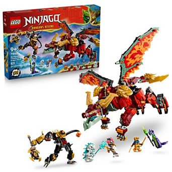 LEGO NINJAGO Wyldfyre's Transforming Dragon Mech 71868 Building Kit (821 Pieces)