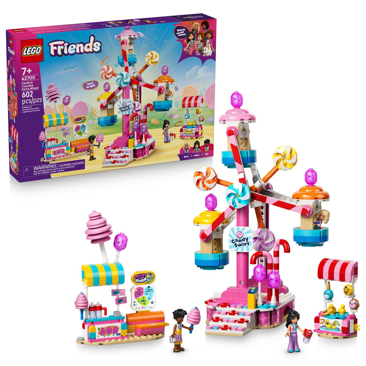 Детский конструктор LEGO Friends Candy & Cupcake Ferris Wheel 42700 Building Kit (602 Pieces) — фото 1