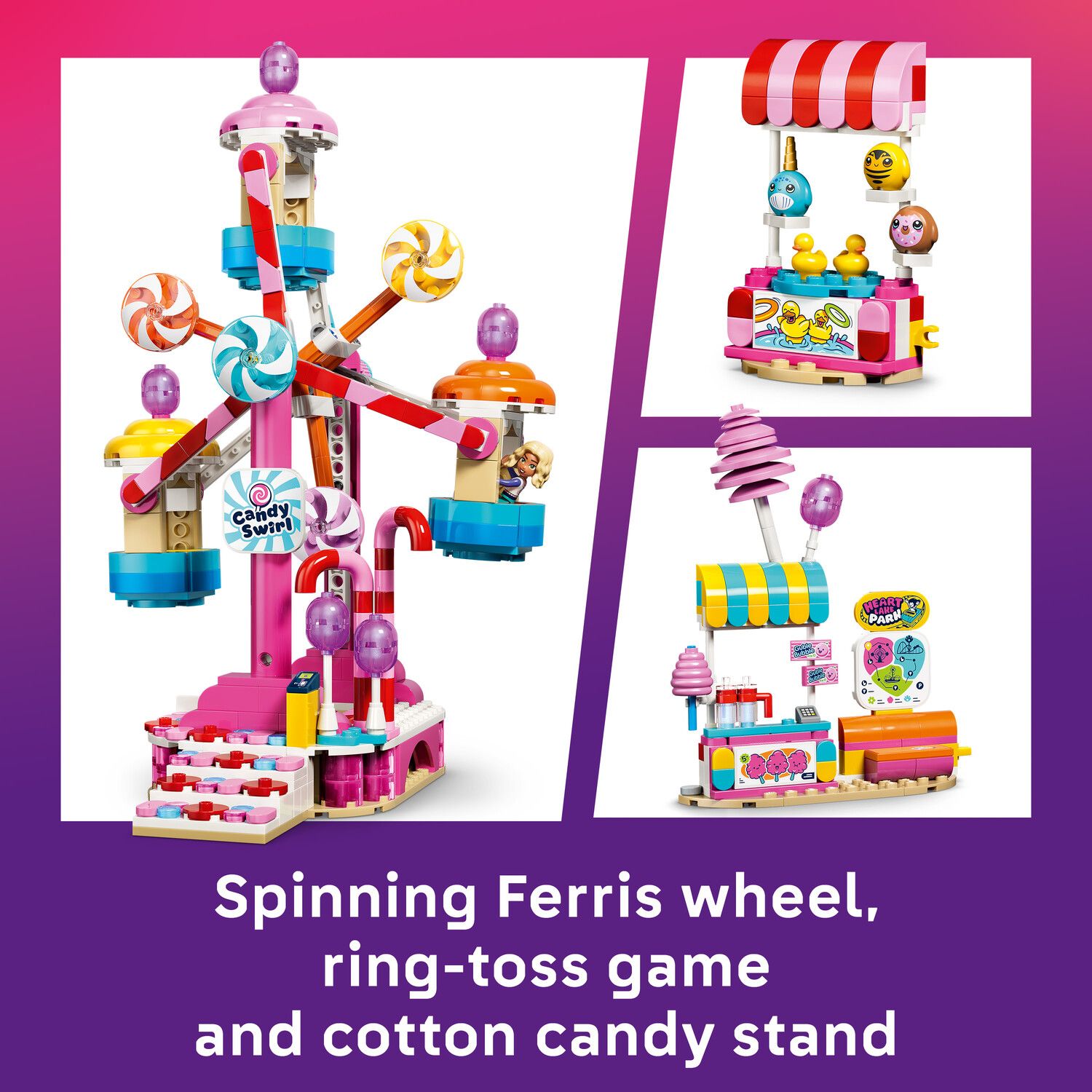 Детский конструктор LEGO Friends Candy & Cupcake Ferris Wheel 42700 Building Kit (602 Pieces) — фото 3