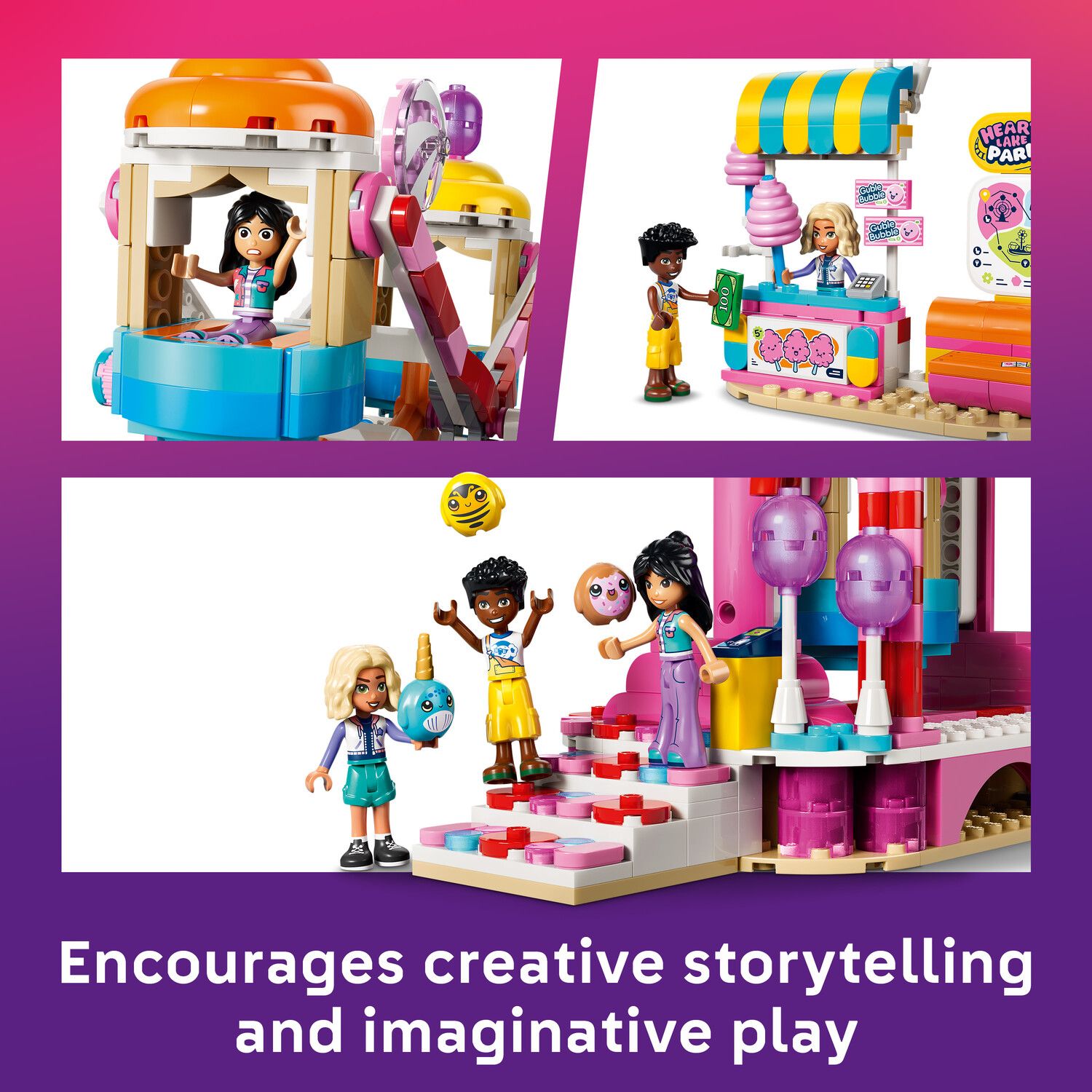 Детский конструктор LEGO Friends Candy & Cupcake Ferris Wheel 42700 Building Kit (602 Pieces) — фото 4