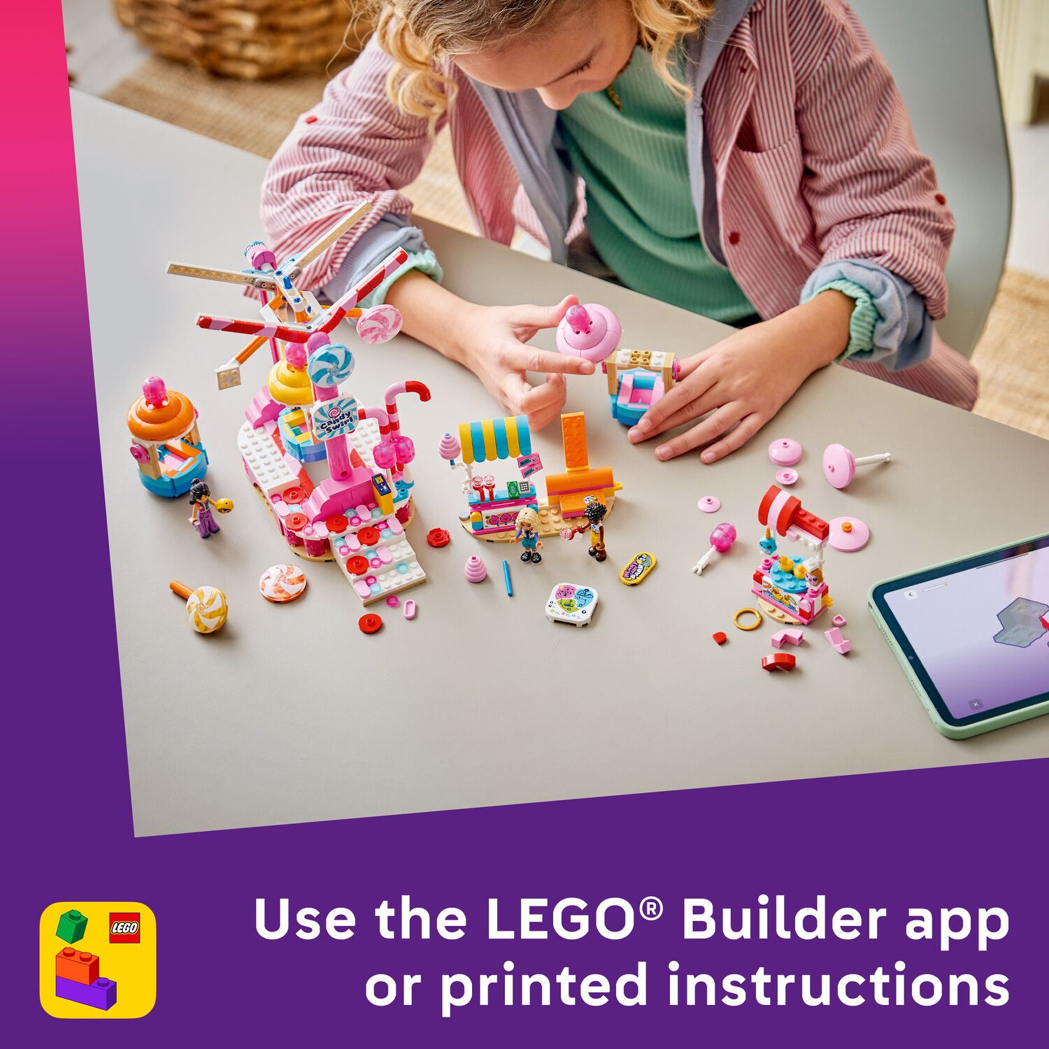 Детский конструктор LEGO Friends Candy & Cupcake Ferris Wheel 42700 Building Kit (602 Pieces) — фото 6