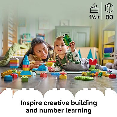 LEGO DUPLO Classic Colorful Creative Box 10479 Building Kit (80 Pieces)