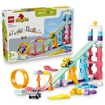 LEGO DUPLO Town 3 in 1 Creative Ramp With Vehicles 10478 Building Kit (111 Pieces)