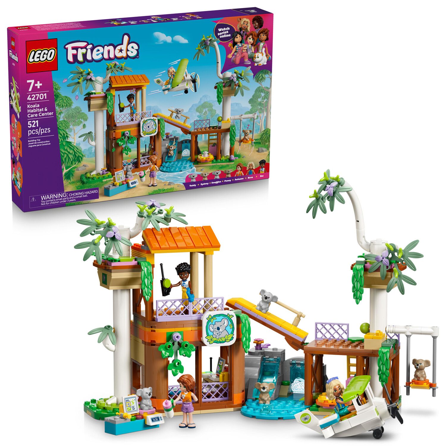Детский конструктор LEGO Friends Koala Habitat & Care Center 42701 Building Kit (521 Pieces) — фото 1