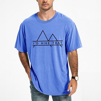 I'd Hike That - Men's Garment Dyed Graphic T-Shirt
