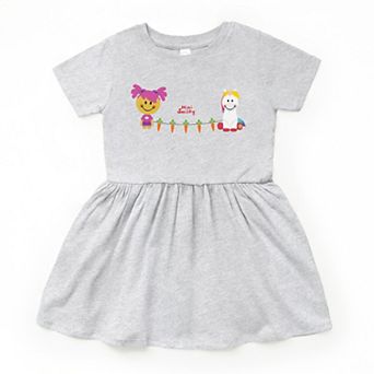 Mini Smiley Aria Carrot Garland - Toddler Graphic Dress