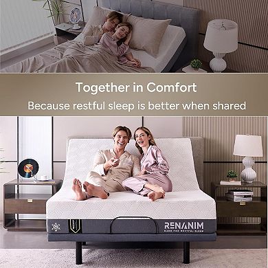 Renanim 14" Soft Memory Mattress, Cooling Gel Memory Foam, Bed in a Box