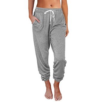 Women's Summer Drawstring Waist Jogger Pants Relaxed Casual Loose Fit Loungewear With Pockets