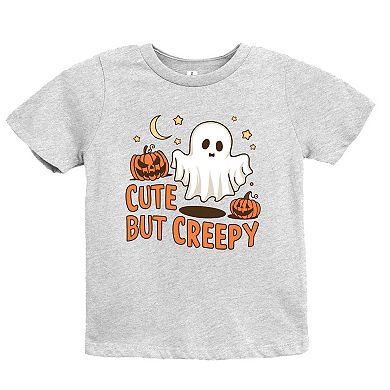 Cute But Creepy Ghost - Youth Short Sleeve Graphic T-Shirt