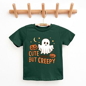 Cute But Creepy Ghost - Youth Short Sleeve Graphic T-Shirt